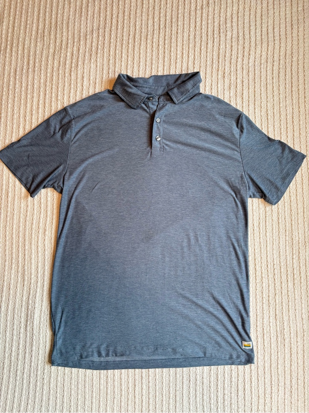 Men's Blue Gray Vuori Strato Texh Polo NWOT